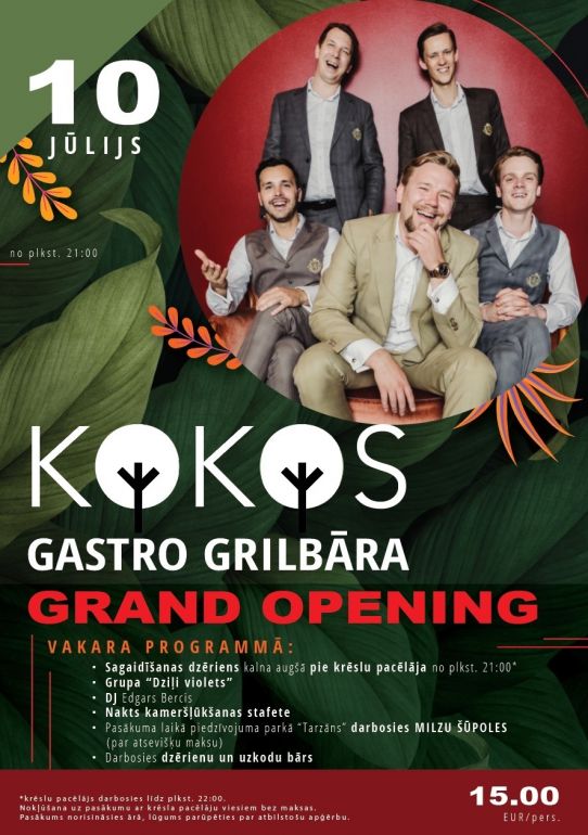 Ballīte Siguldas Tarzāna parkā 10.jūlijā!